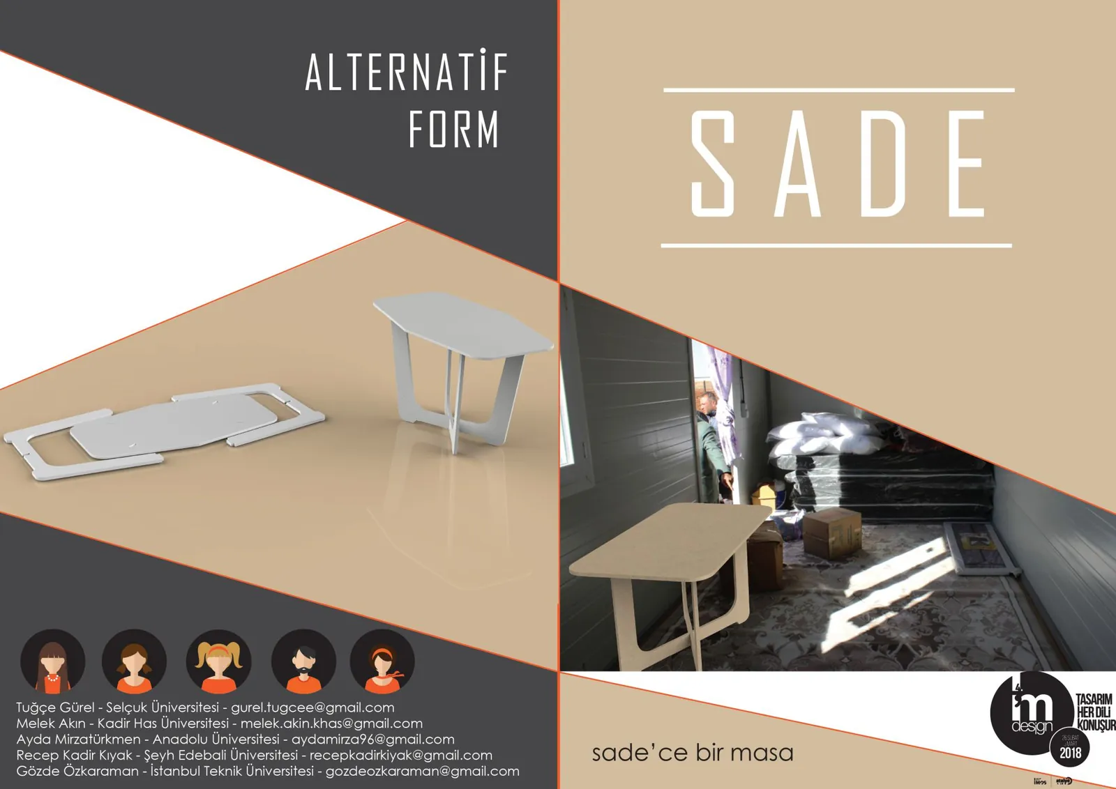 Sade Masa Tasarımı