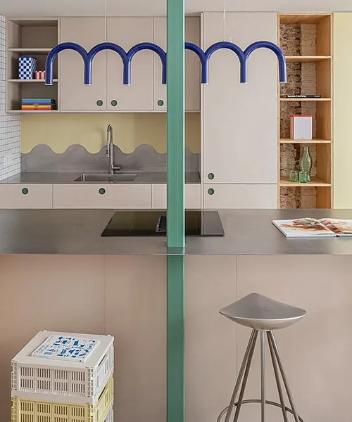 Barcelona’da Renk Kodlu Yapı: 106 Yıllık Apartman Loft’a Dönüştü
