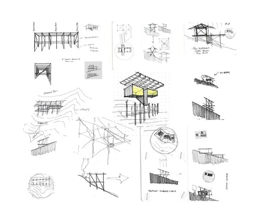 Metabolist Mimarlıktan Esinlenen Düşük Etkili Kabin: Trestle Cabin