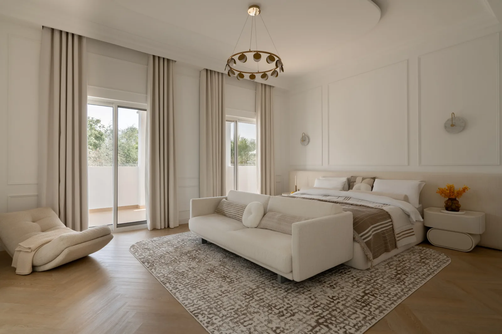 Dubai'de Işık ve Kemerlerle Şekillenen Heykelsi Villa