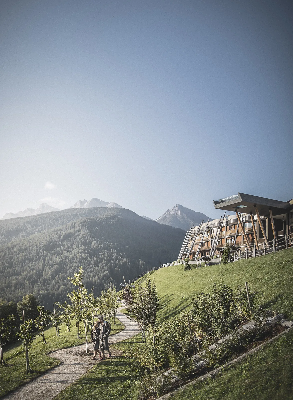 Hotel Hubertus: Manzaraya Açılan Spa Genişlemesi