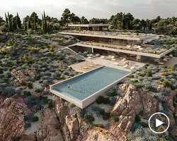 Kayalıklara Gömülü İnziva: MOLD Architects'ten PERMA