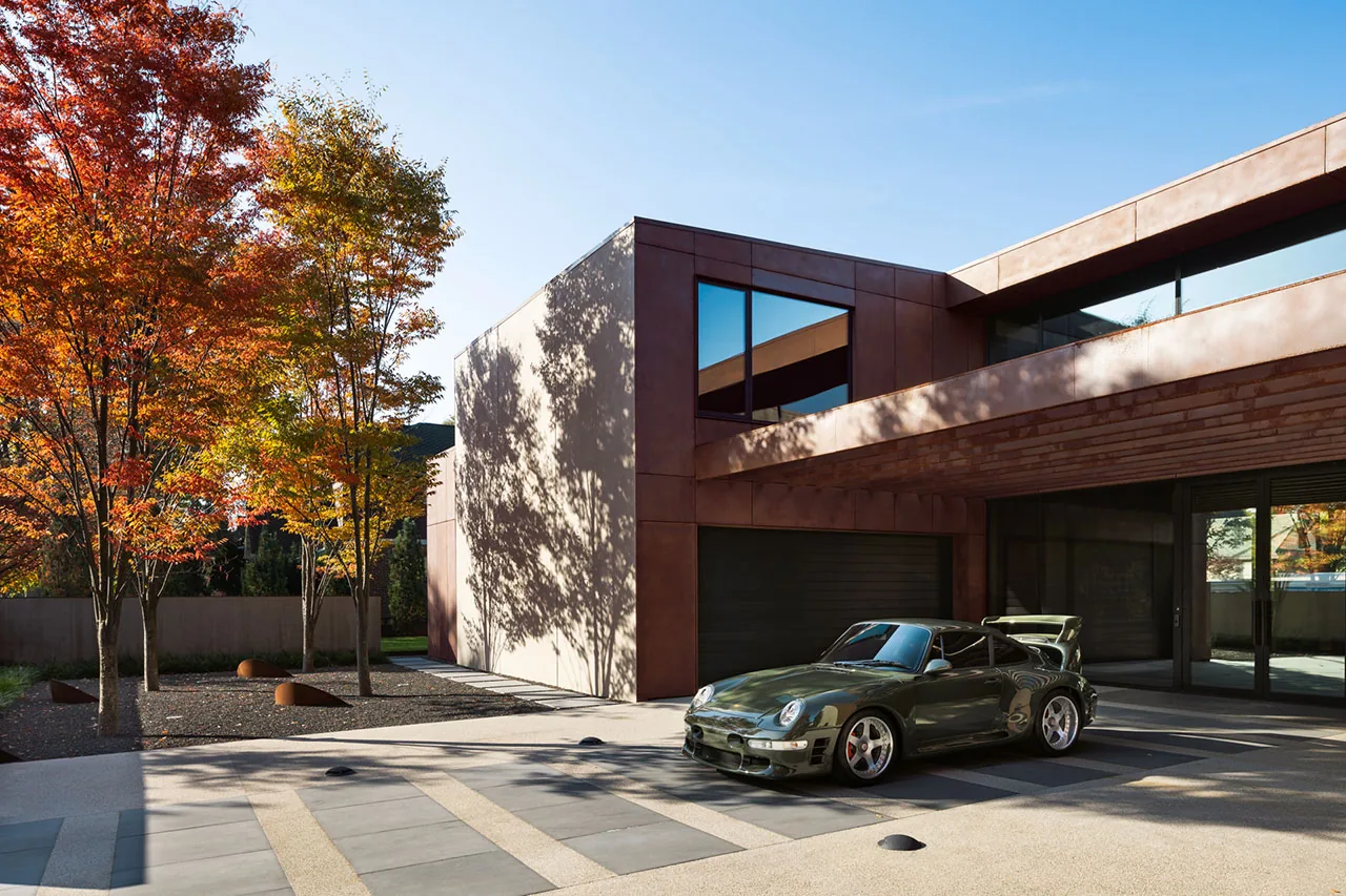 Porsche Koleksiyoncusu İçin Avlulu Michigan Evi
