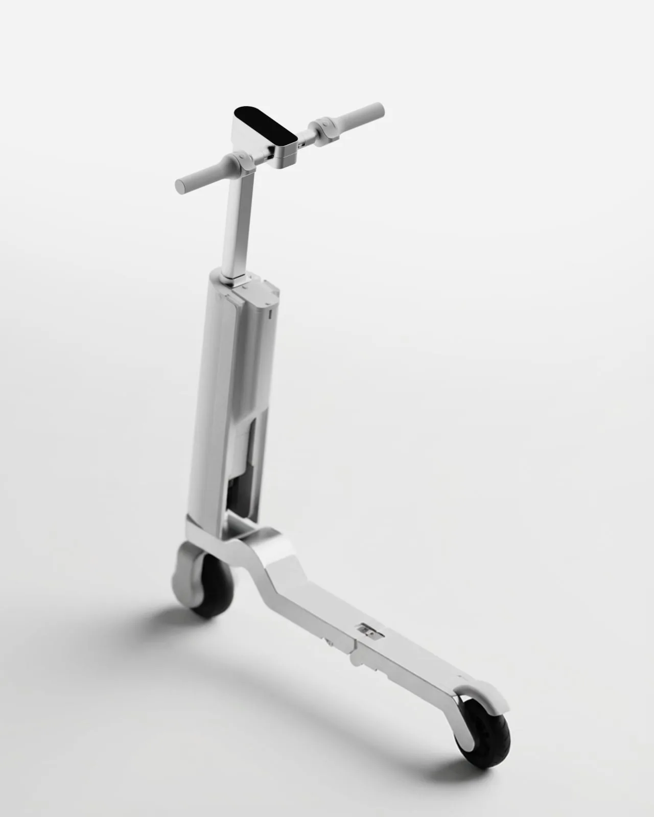 Evrak Çantasına Dönüşen Katlanabilir Scooter: Kilit Derdi Bitti