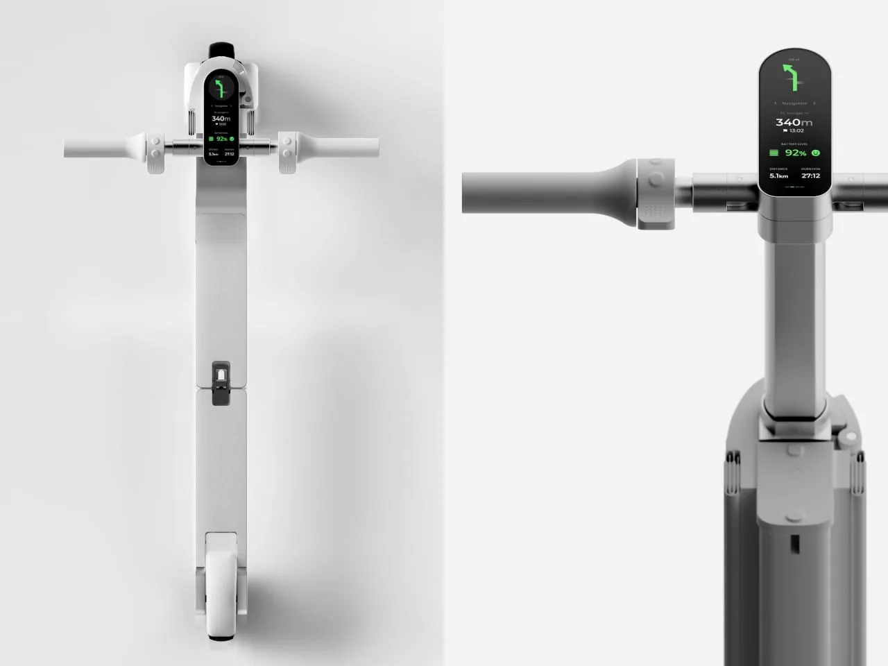 Evrak Çantasına Dönüşen Katlanabilir Scooter: Kilit Derdi Bitti