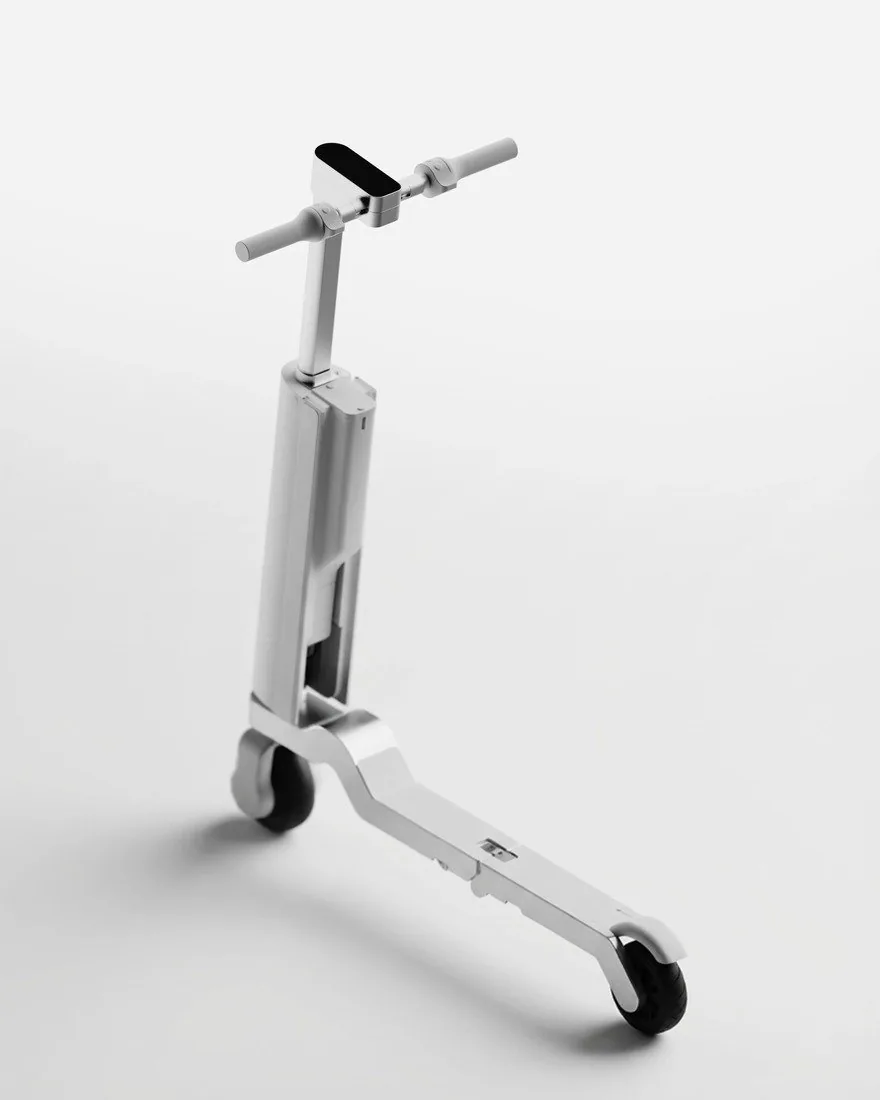 Katlanabilir Elektrikli Scooter: Second White’ın Şık Tasarımı