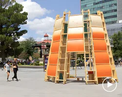 Japonya'nın Orman Festivali'nde Sürdürülebilir CLT Pavyon