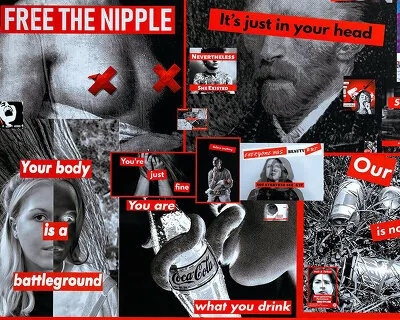 Barbara Kruger, Ando'nun Rotundasını Metinle Sarstı