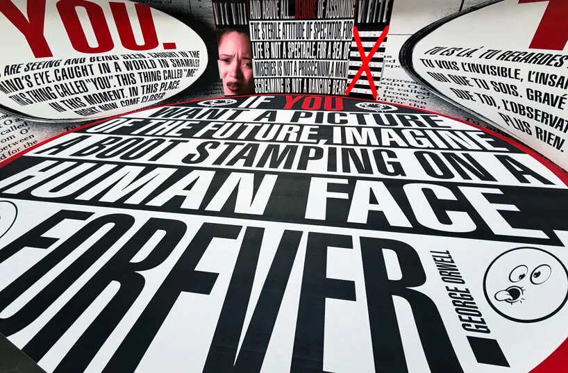 Barbara Kruger, Ando'nun Rotundasını Metinle Sarstı