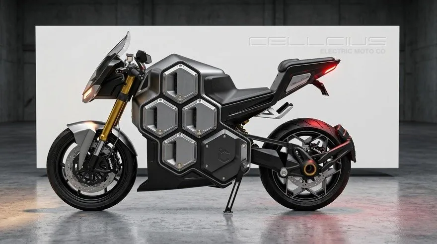 Modüler Elektrikli Motosiklet Konsepti: Cellcius