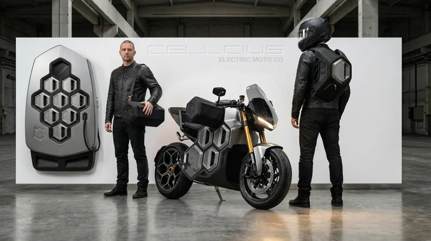 Modüler Elektrikli Motosiklet Konsepti: Cellcius