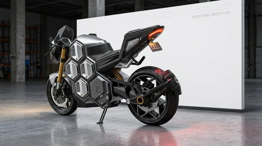 Modüler Elektrikli Motosiklet Konsepti: Cellcius
