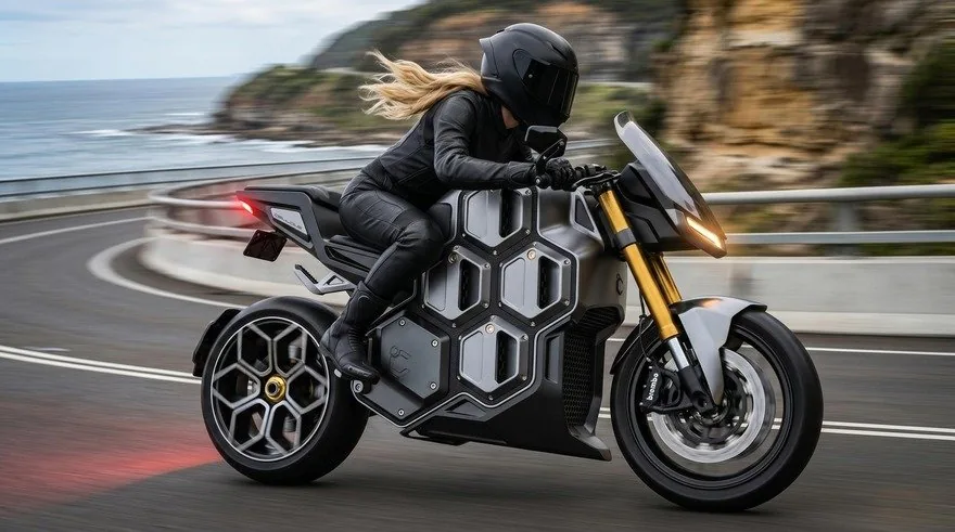 Cellcius: Modüler Elektrikli Motosiklet Konsepti