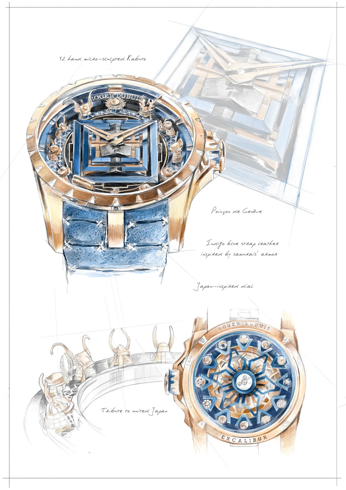Roger Dubuis'ten Samuray Ruhlu Saat: Excalibur Kabuto Legacy