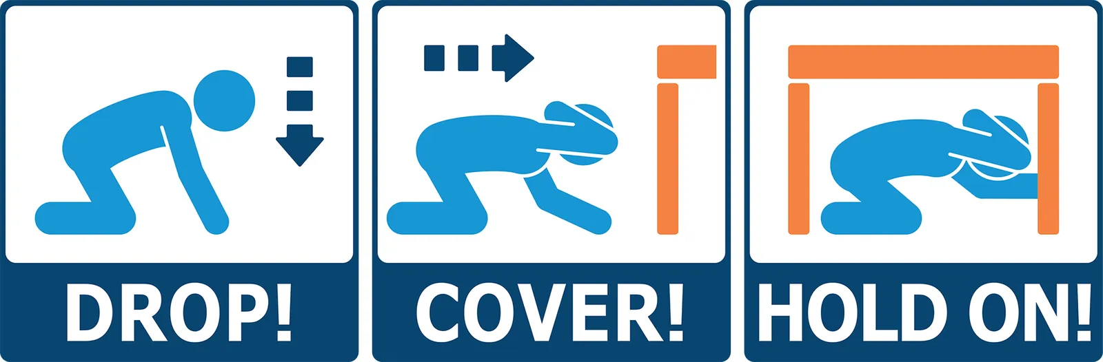 Drop, Cover, Hold on